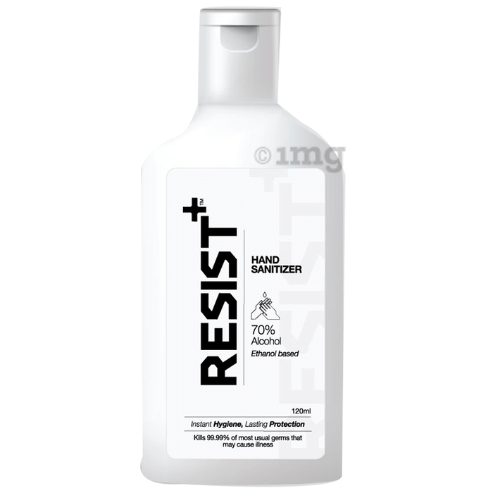 Resist+ 70% Alcohol Ethanol Based Hand Sanitizer (120ml Each)