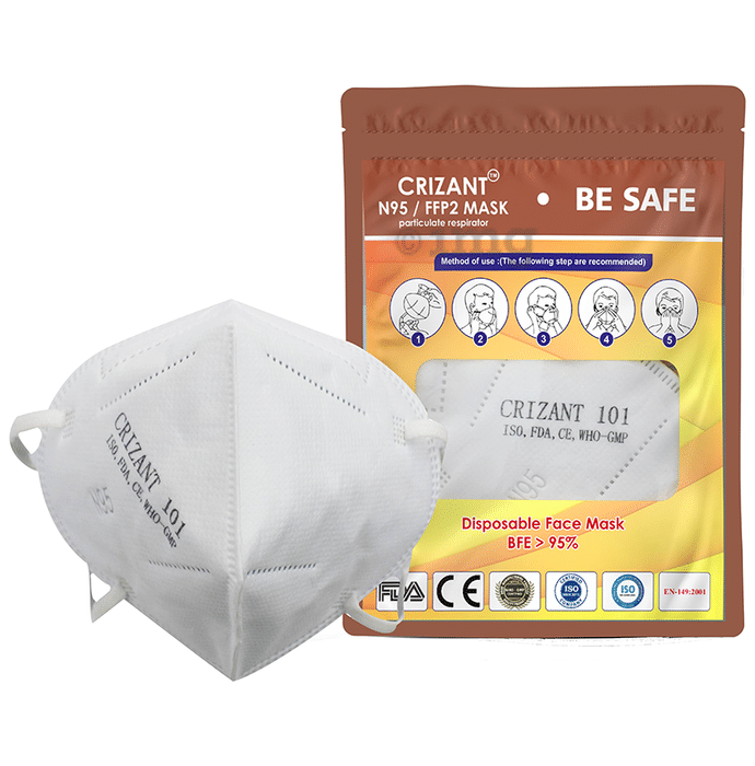 Crizant 101 N95 FFP2 Niosh Standard Particulate Respirator Disposable Face Mask