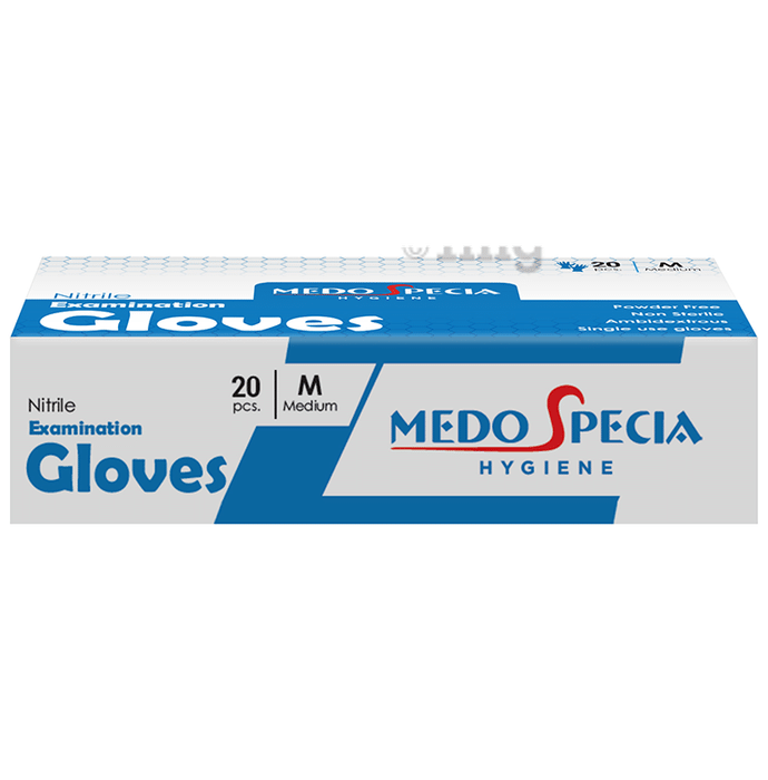 Medo Specia Hygiene Nitrile Examination Glove Medium Blue