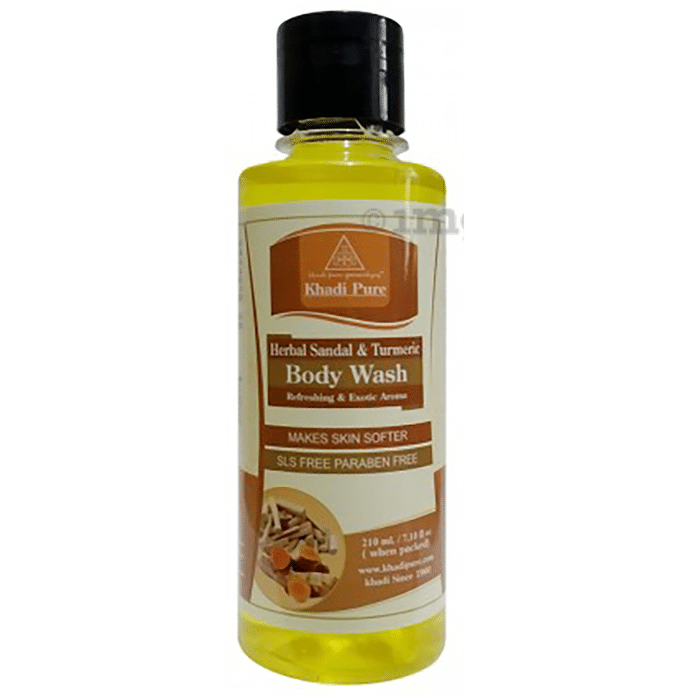 Khadi Pure Herbal Sandal & Turmeric Body Wash SLS-Paraben Free