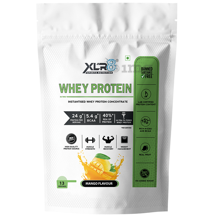 XLR8 Sports Nutrition Whey Protein Instantised Whey Protein Concentrate Mango