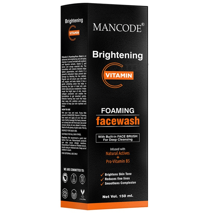 Mancode Brightening Vitamin C Foaming Face Wash