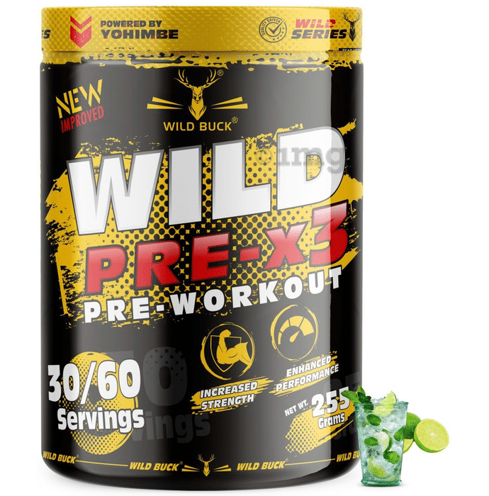 Wild Buck Wild Pre-X3 Pre-Workout Virgin Mojito