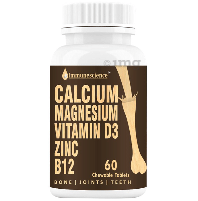 Immunescience Calcium Magnesium Vitamin D3 Zinc B12 Chewable Tablet