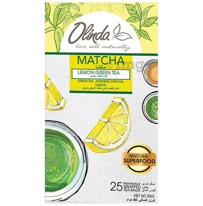 Olinda Matcha Green Tea (2gm Each) Lemon