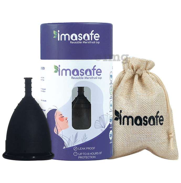 Imasafe Reusable Menstrual Cup Black Small