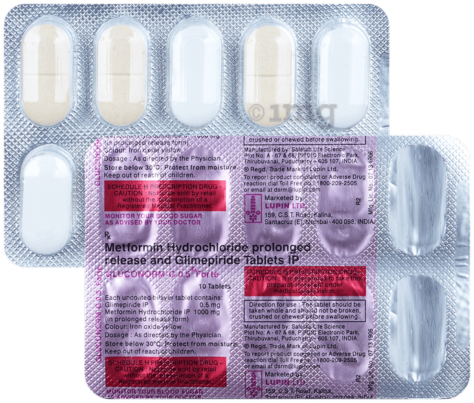Gluconorm-G 0.5 Forte Tablet PR