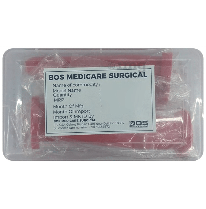 Bos Medicare Surgical Anal Dilator PVC Material Small,Medium,Large Set Red