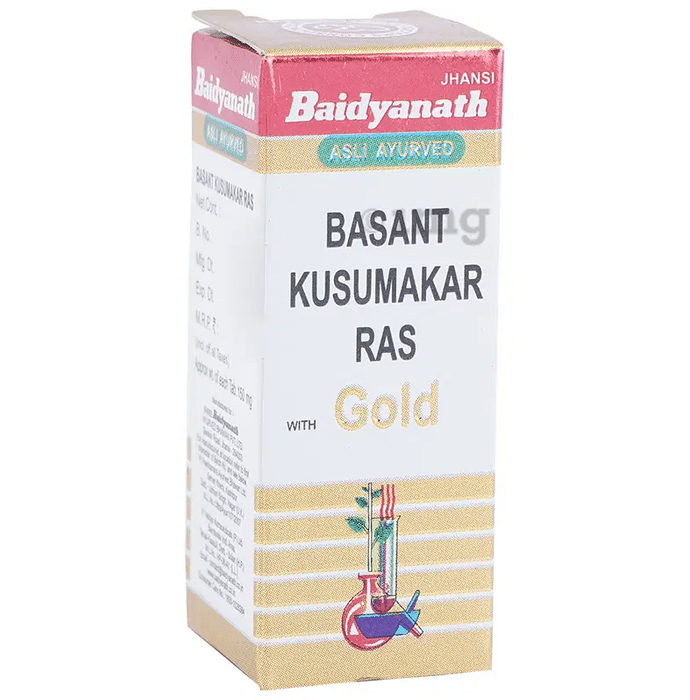 Baidyanath Basant Kusumakar Ras with Gold Tablet (50 Each)