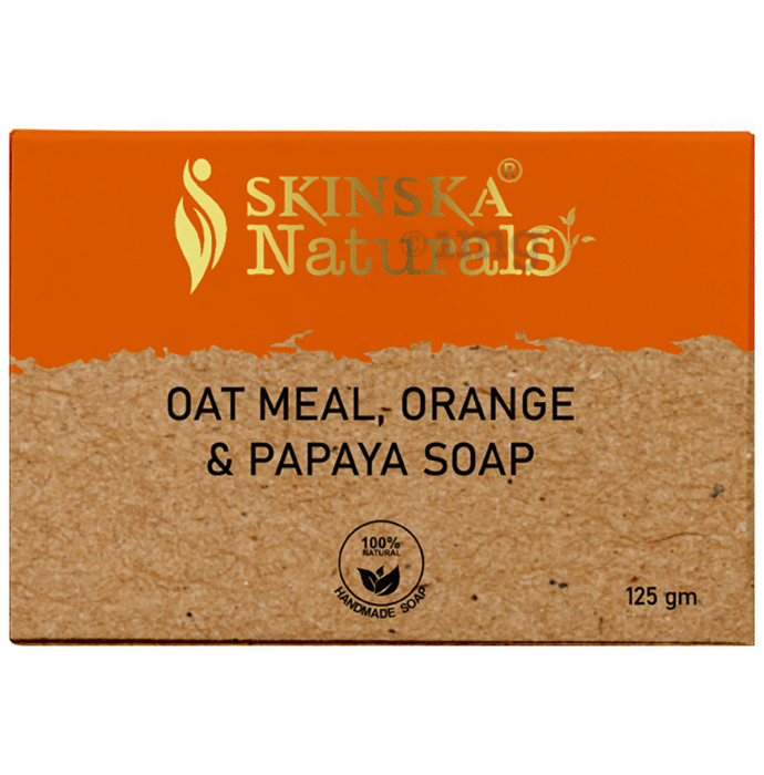 Skinska Naturals Soap Oat Meal, Orange & Papaya