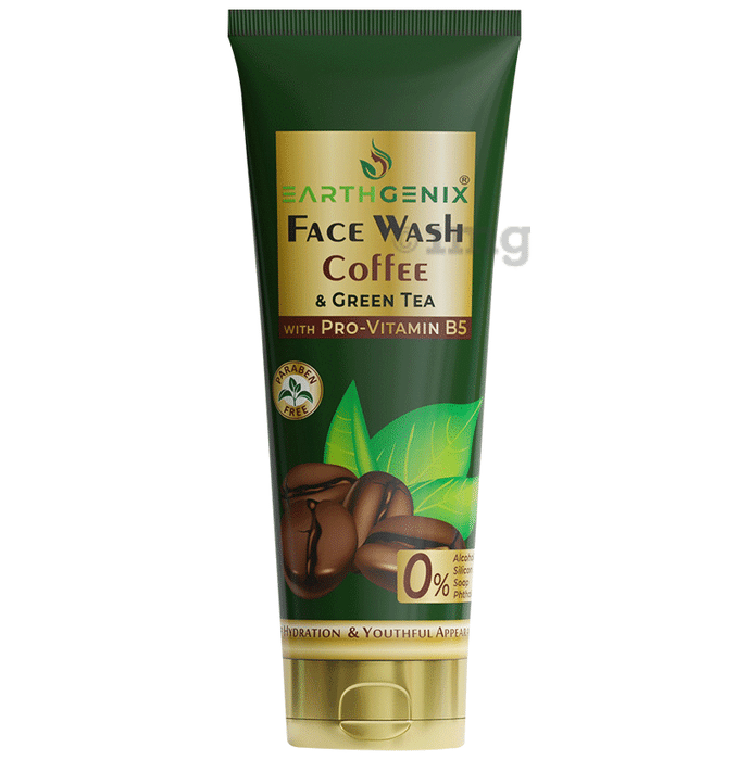 Earthgenix Coffee & Green Tea Face Wash with Pro-Vitamin B5