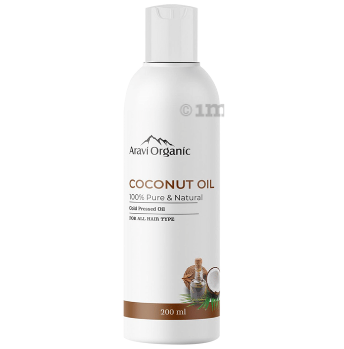 Aravi Organic Cold Pressed Virgin Coconut Oil for Healthy Hair and Skin