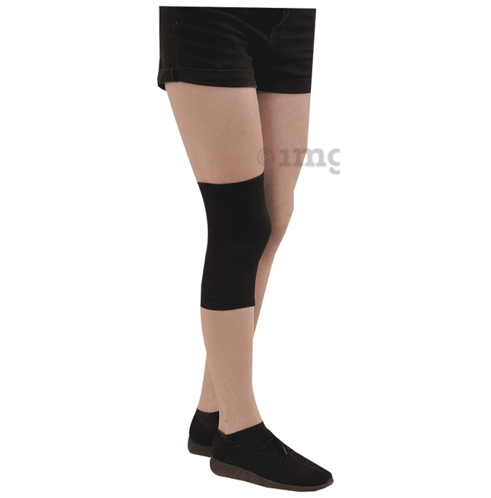 ADBZ Orthoaids Knee Cap Stretchable and Comfortable, Knee Support For Knee Pain For Men and Women Black Medium