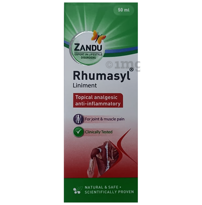 Zandu Rhumasyl Liniment | Topical Analgesic & Anti-Inflammatory | For Joint & Muscle Pain