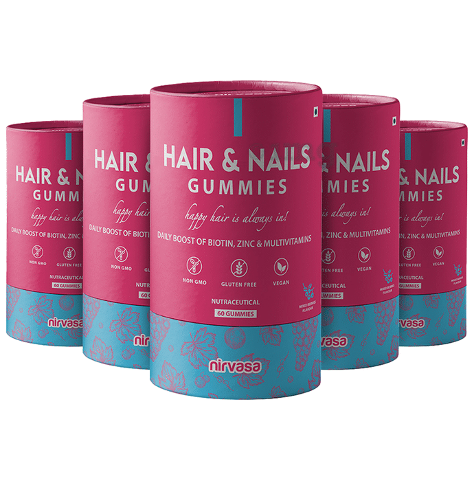 Nirvasa Hair & Nails Gummies (60 Each)