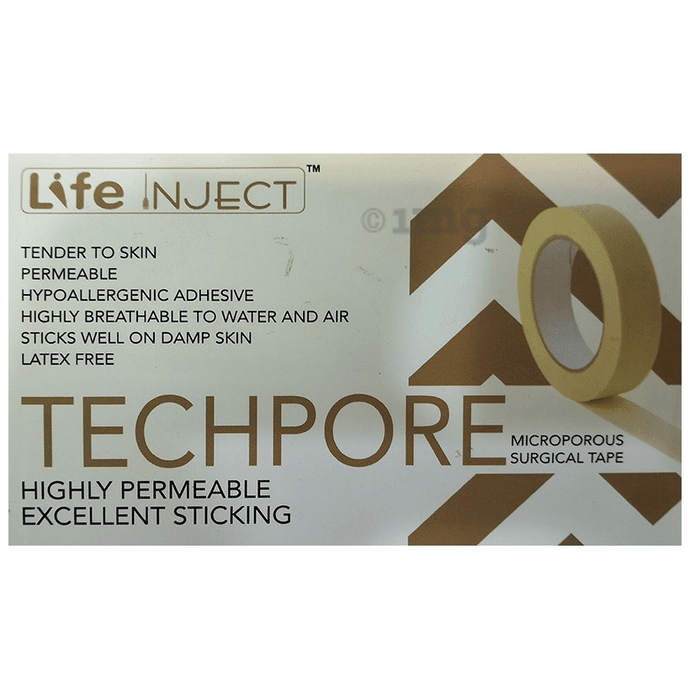 Life Inject Techpore Life Inject Micropore Tape 1.25cm x 9.1m