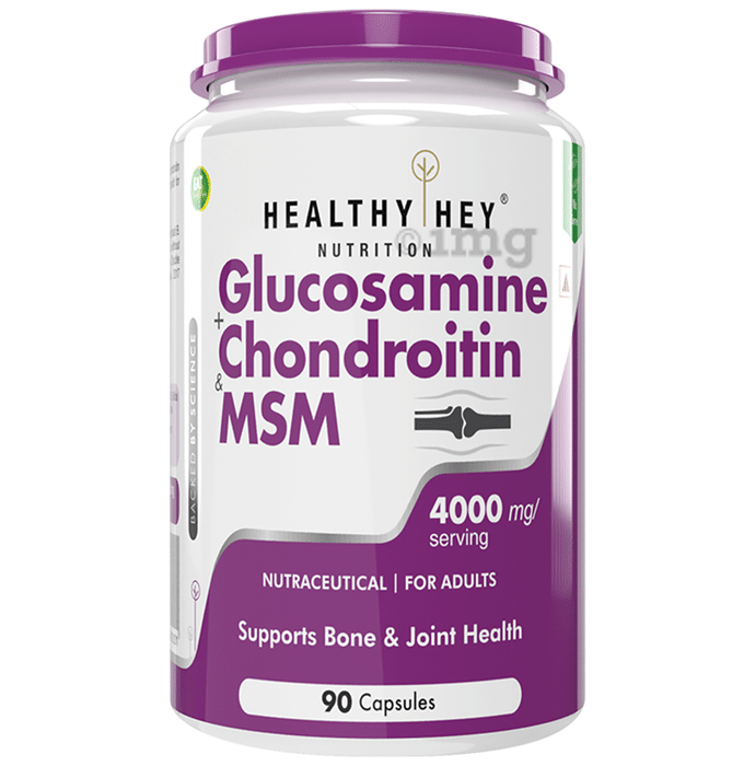 HealthyHey Nutrition Glucosamine + Chondroitin & MSM Capsule