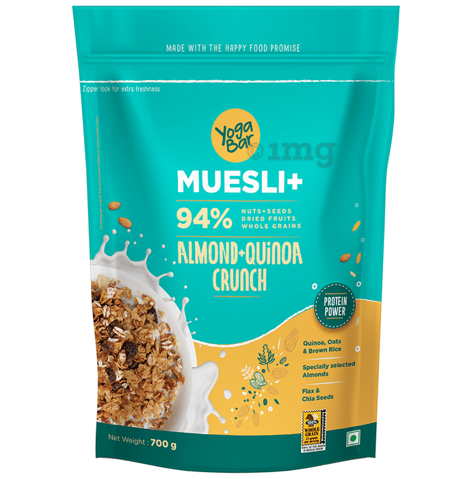 Yoga Bar Muesli+ with Antioxidants & Omega 3 | Almond+Quinoa Crunch