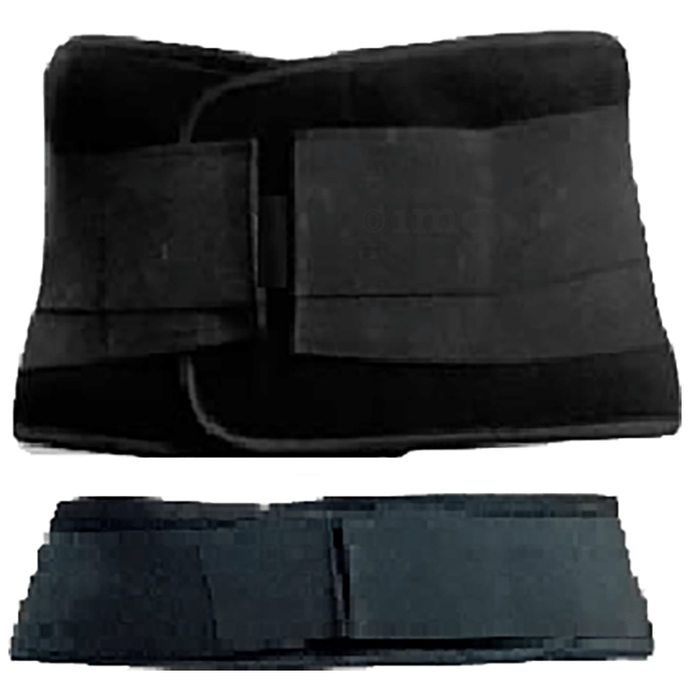 Guntina 2 in 1 Abdominal Support Waist & Belly Belt Black Medium