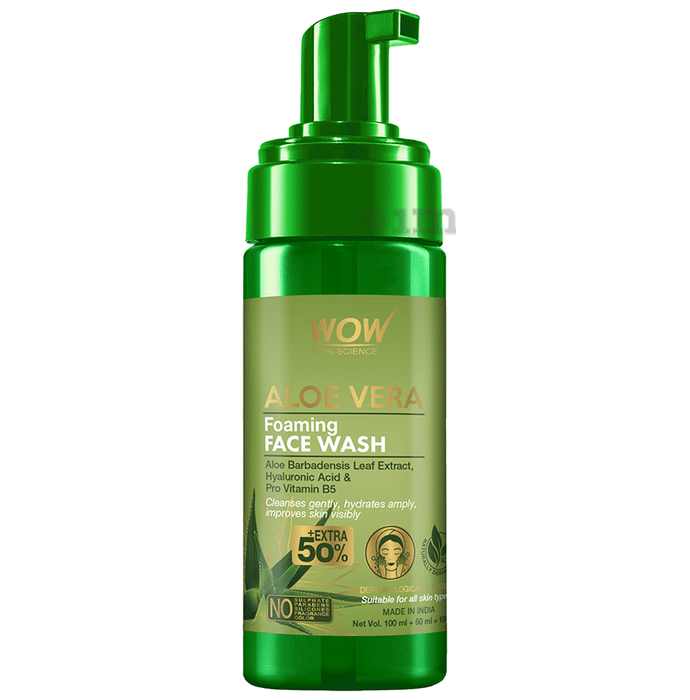 WOW Skin Science Aloevera Foaming Face Wash