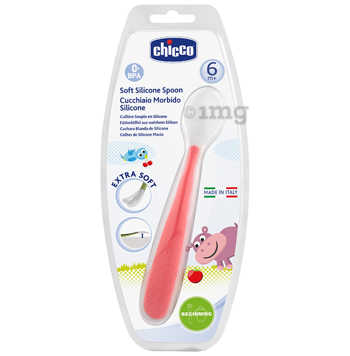 Chicco Softly Spoon 6m+ Red