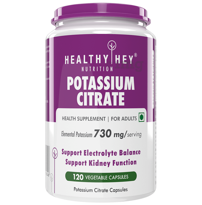 HealthyHey Nutrition Potassium Citrate Vegetable Capsule
