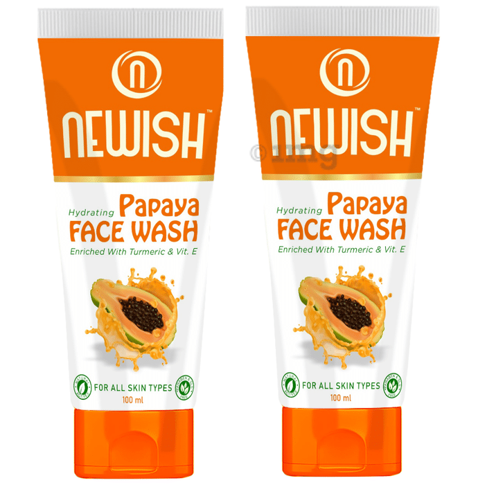 Newish Hydrating Papaya Face Wash (100ml Each)