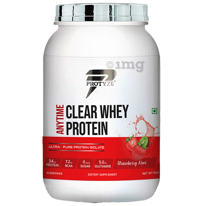 Protyze Anytime Clear Whey Protein Powder Strawberry Kiwi