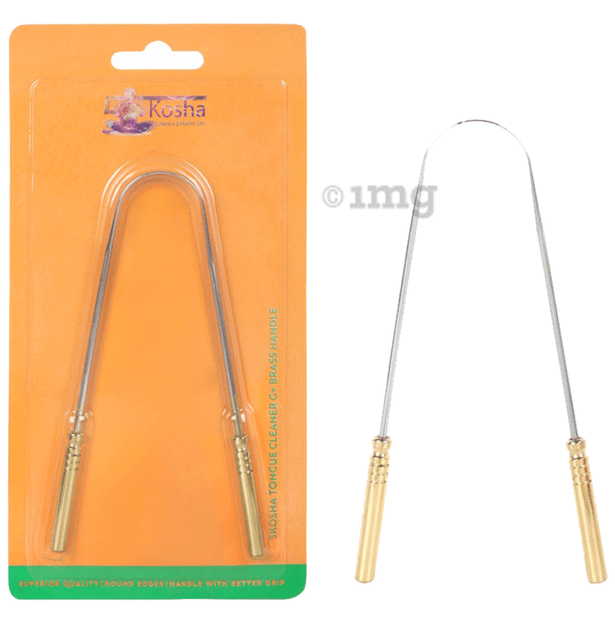 5 Kosha G+ Brass Handle Tongue Cleaner
