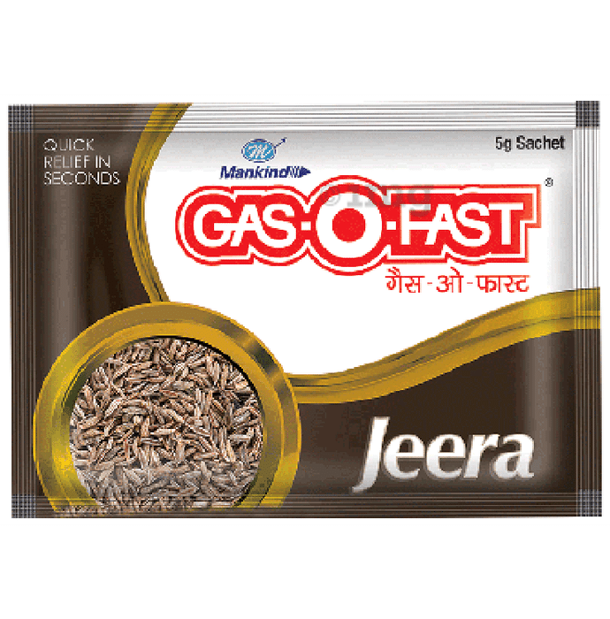 Gas-O-Fast Jeera Active Sachet | Helps Relieve Acidity