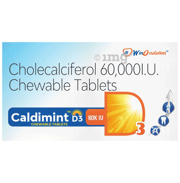 Caldimint D3 60K IU Chewable Tablet