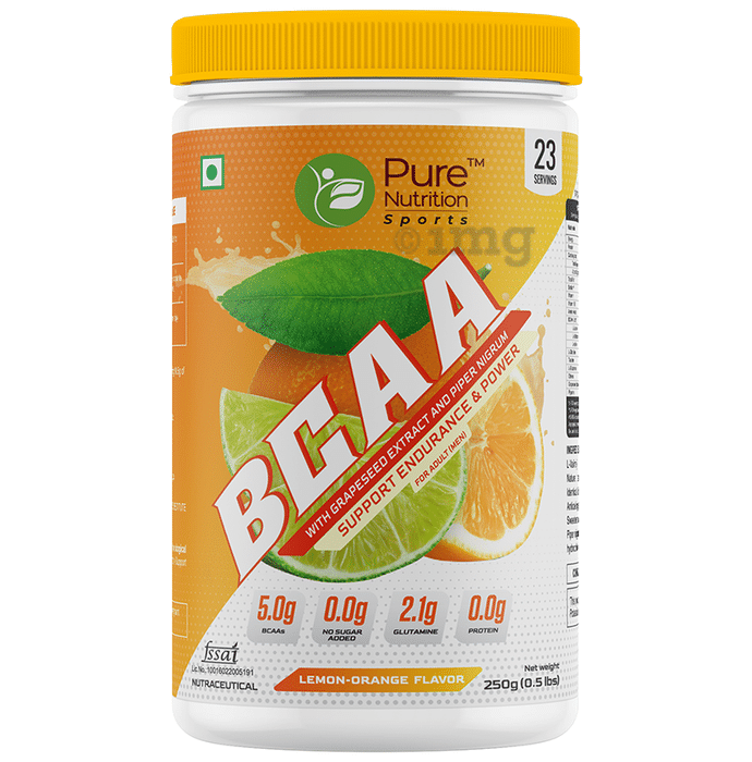 Pure Nutrition BCCA Support Endurance & Power  Powder Lemon Orange