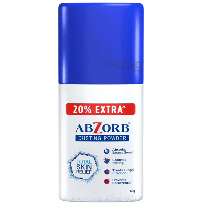 Abzorb Anti Fungal Dusting Powder | Absorbs Excess Sweat | Controls Itching | Derma Care | Manages Fungal Infections Dusting Powder Dusting Powder