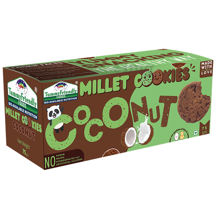 TummyFriendly Foods Coconut Millet Cookies (75gm Each)