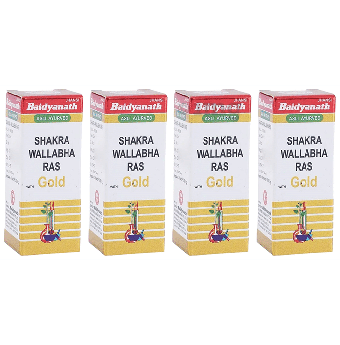 Baidyanath (Jhansi) Shakra Wallabha Ras with Gold Powder (1gm Each)