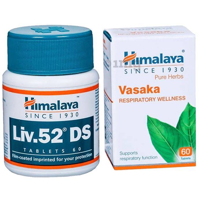 Himalaya Combo Pack of Liv. 52 DS Tablet (60) & Vasaka Tablet (60)