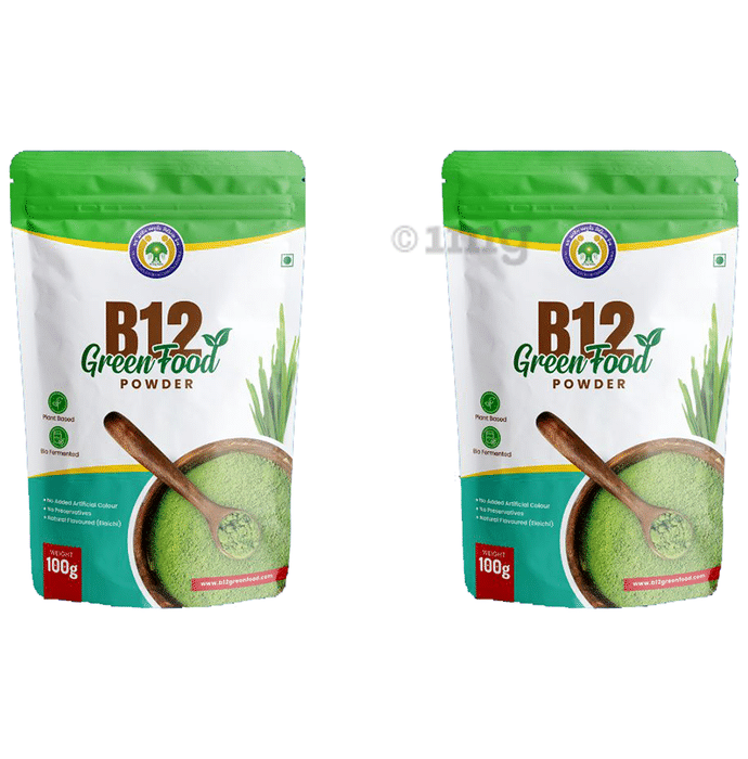B12 Green Food B 12 Green Food Powder (100gm Each) Elaichi