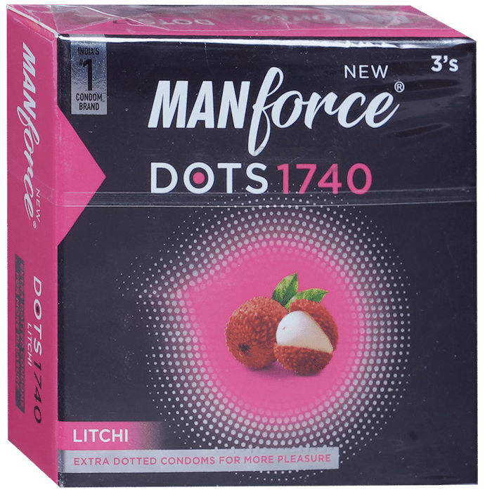 Manforce Dots 1740 Condom | Flavour Litchi