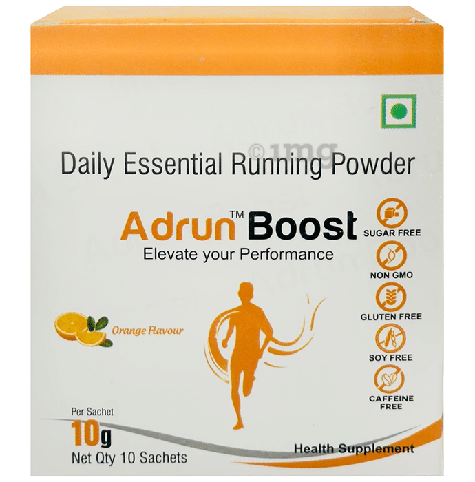 Adrun Boost Daily Essential Running Powder Sachet (10gm Each) Orange