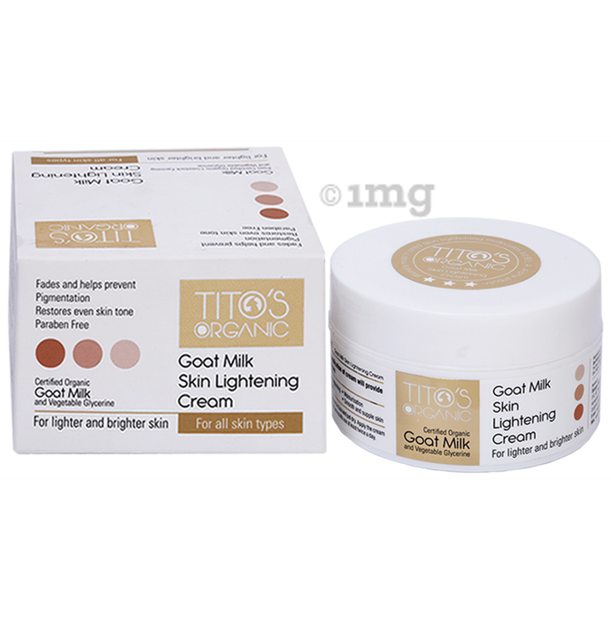 Tito's Organic Goat Milk Skin Lightening Cream Buy box of 50.0 gm