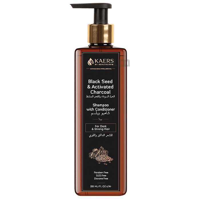 Kaers By Healthcrew Black Seed & Activated Charcoal Shampoo with Conditioner