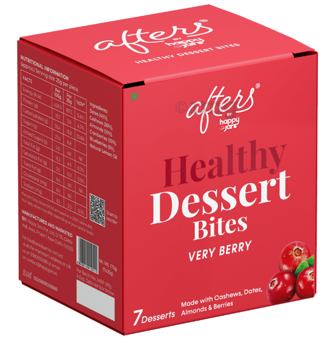 Happy Jars Healthy Desert Bites (25gm Each) Very Berry