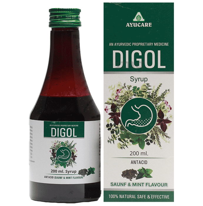 Ayucare's Digol Syrup Sounf & Mint Flavour (200ml Each)