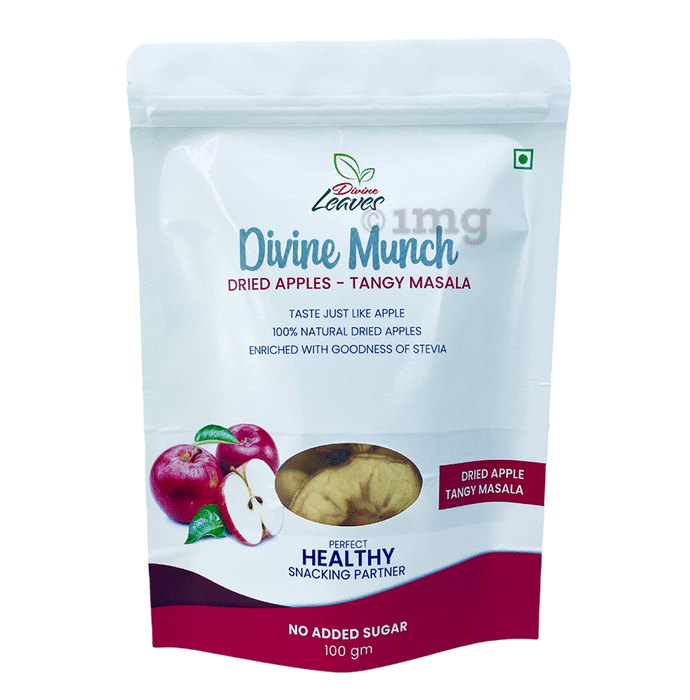 Divine Leaves Divine Munch Dried Apple Tangy Masala