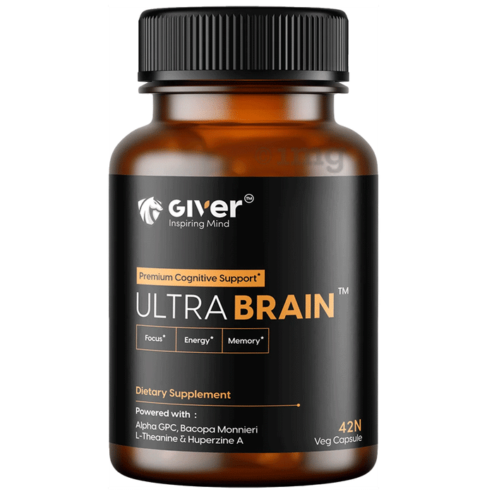 Giver Premium Cognitive Support Ultra Brain Veg Capsule