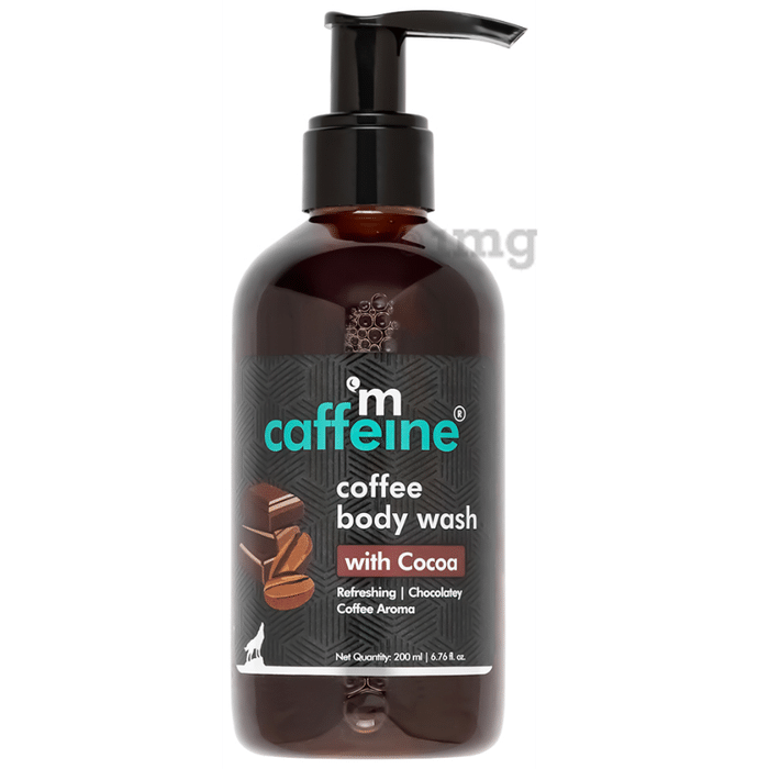 mCaffeine Coffee Body Wash with Berries | De-Tan & Deep Cleansing Shower Gel with Cocoa