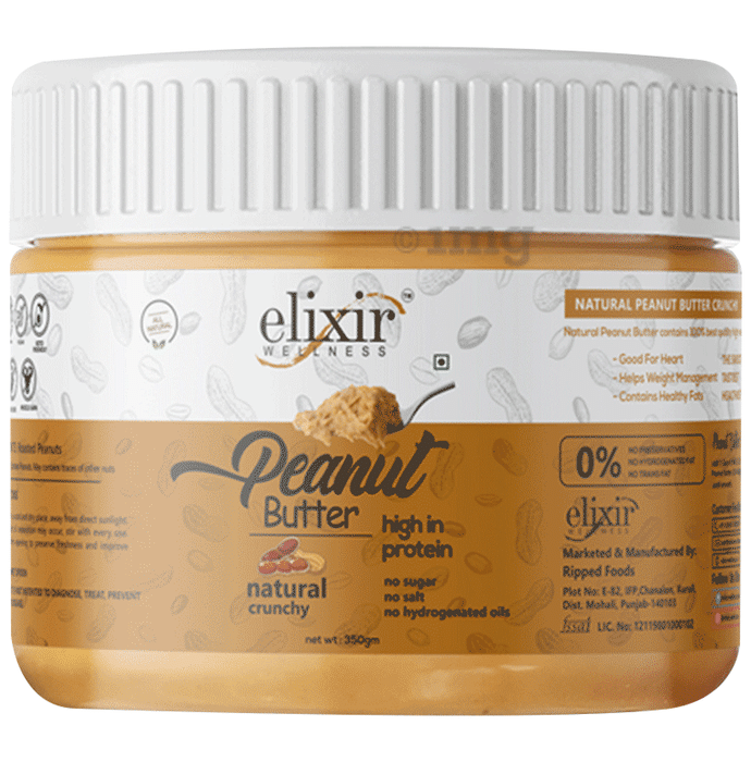 Elixir Wellness Peanut Butter Natural Crunchy