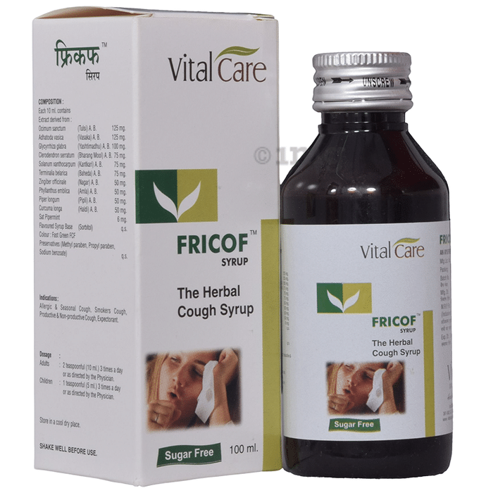 Vital Care Fricof Syrup Sugar Free