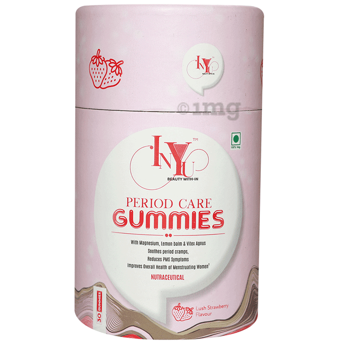 INYU Beauty With-In Period Care Gummies Lush Strawberry
