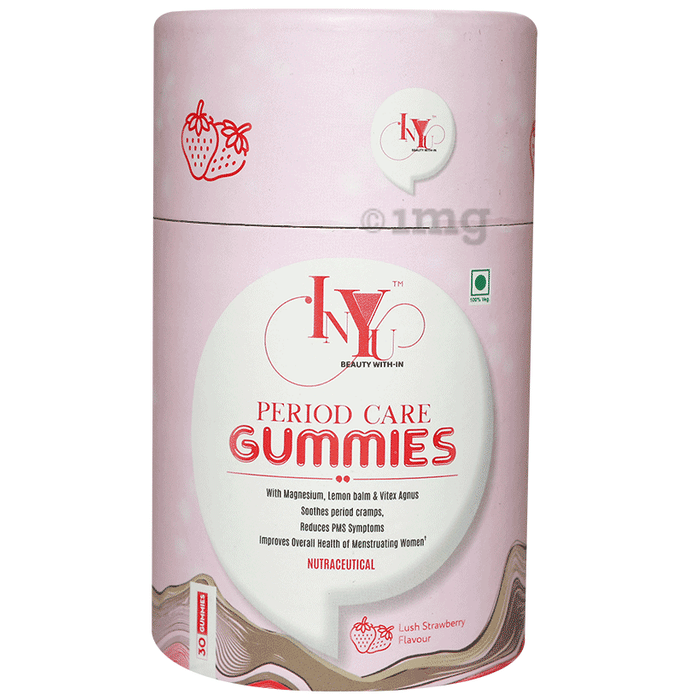 INYU Beauty With-In Period Care Gummies Lush Strawberry